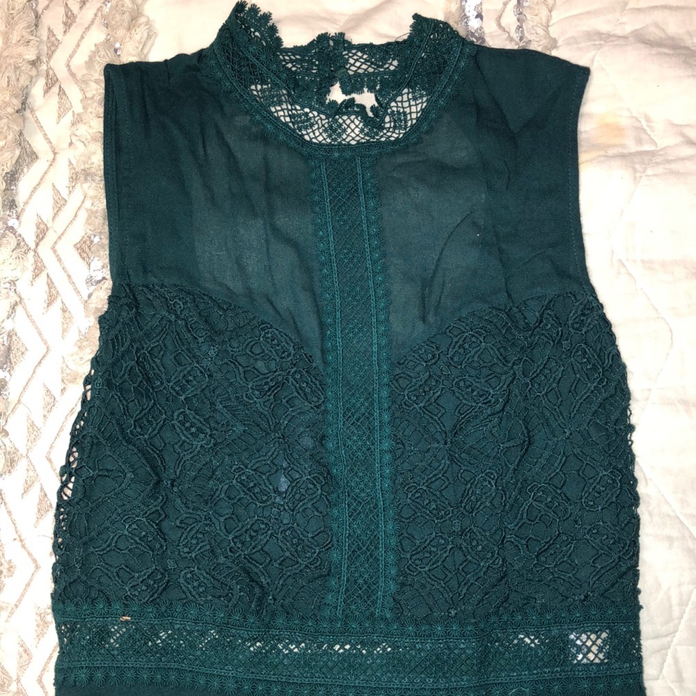 Dark green LACE dress